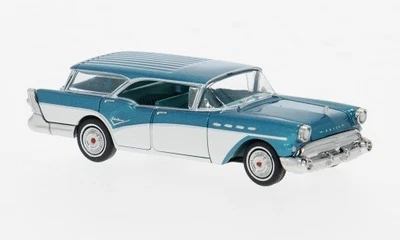 Brekina 18180 1:87 H0 Buick Century Caballero türkismet. weiß  1957 OVP NEU - Bild 1 von 2