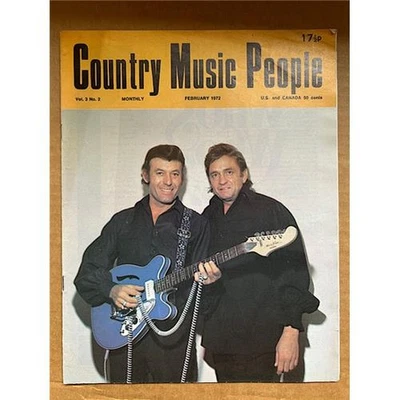 JOHNNY CASH/CARL PERKINS COUNTRY MUSIC PEOPLE MAGAZINE FEBRUARY 1972 - JOHNNY CA - Image 1 of 2