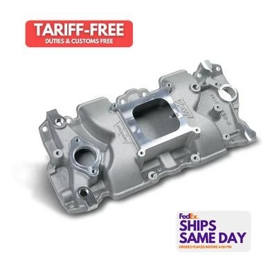 Weiand 2062526, One SBC IMCA X-Celerator Intake Manifold Natural Aluminum Perfor - Image 1 of 4