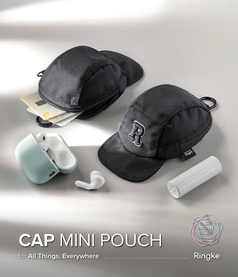 Ringke [Cap Mini Pouch] For EarBuds, Key, Card and Universal | Multi Purpose Bag Foto 1 de 1