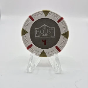House of Cards Poker Club Beaumont Texas $1 Casino Chip - Picture 1 of 3