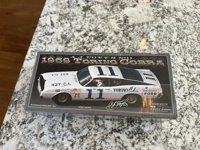 Racing Legends AJ FOYT Autographed 1969 Ford Torino Cobra 1:24 Diecast - Image 1 of 4