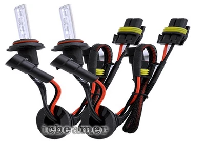 H11 10000K Headlight Fog Light Xenon Conversion 35W HID Replace Bulbs Blue E423 - Image 1 of 4