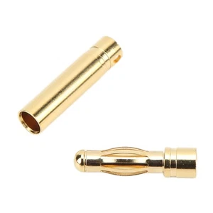 4mm Gold Plated Male Female Banana Plug Banana Plug Connectors For RC ESC AM - Picture 1 of 24