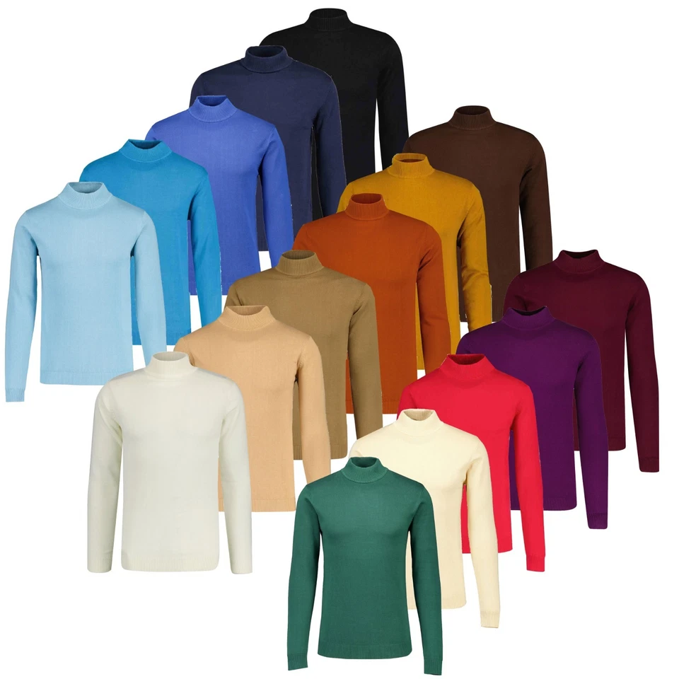 NEW MADCAP ENGLAND MOD 1960S 60s TURTLENECK Mock Turtle JUMPER Eastwood MC252 - Изображение 1 из 1