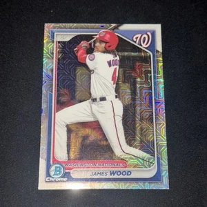 2024 Bowman Chrome James Wood Mojo BCP-91 Nationals MLB - Picture 1 of 2