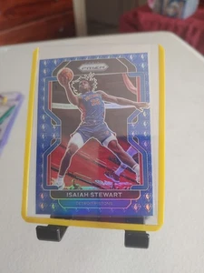 2021-22 Panini Prizm Isaiah Stewart NBA 75th Anniversary Blue Diamond #158 - Picture 1 of 2