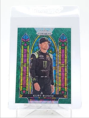 KURT BUSCH 2020 PANINI PRIZM NASCAR STAINED GLASS GREEN SCOPE /99 Q5902 - Image 1 of 2