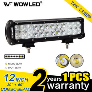 WOW - 12 Inch 72W CREE LED Work Light Bar Combo Offroad Driving Lamp UTE 4WD 12V