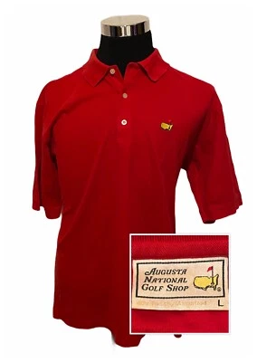 Augusta National Golf Shop Mens Masters Polo Shirt Red Size L (C8) - Image 1 of 4
