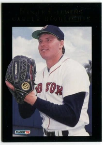 1992 Fleer Career Highlights Insert #14 Roger Clemens Boston Red Sox - Picture 1 of 2