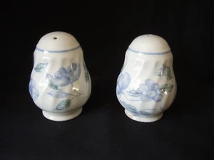 VINTAGE BHS BRISTOL BLUE, SALT & PEPPER POTS - Picture 1 of 4