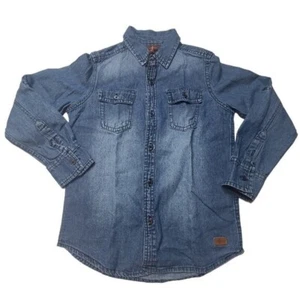 Seven for All Mankind button down worn wash denim button down small - Picture 1 of 9