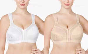 Playtex 18 Hour Front Close Ultimate Shoulder Comfort Wireless Bra 4695 US4695 - Picture 1 of 13