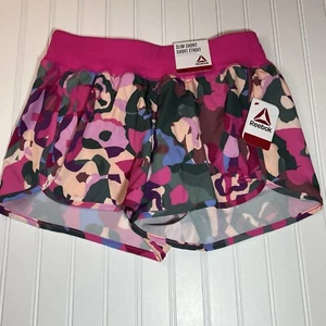 Reebok Women’s Pink Evolution Slim Short Size M NWT - Picture 1 of 14