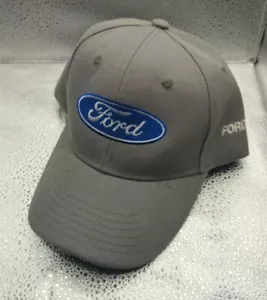 Ford Logo Adjustable Baseball Cap Grey OSFA - Picture 1 of 6
