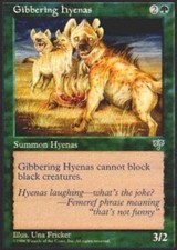 1x Gibbering Hyenas MTG Mirage NM Magic Regular