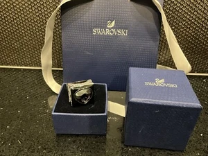 Swarovski Black, Purple, Blue Stone Mix Cocktail Ring, Size 58 - Picture 1 of 6
