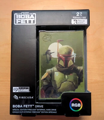 NEW Unopened Seagate Boba Fett Drive FireCuda 2TB External Drive STKL2000406 - Image 1 of 3