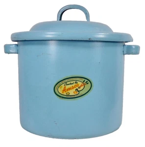 Amsco Baby Bottle Sterilizer Toy Warmer Blue Graniteware 6 Glass Bottles 1950s 1 - Picture 1 of 17