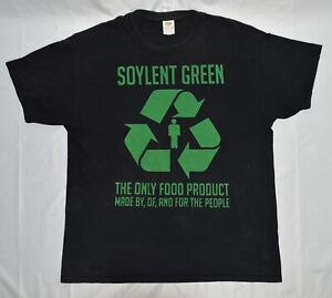 soylent green sci-fi movie graphic men's short sleeve t-shirt xl black