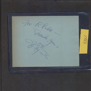Joe Flynn - Página de libro de autógrafos firmados - McHale's Navy - Disney - d1974 - Imagen 1 de 1