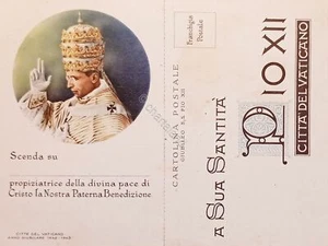Cartolina - Giubileo S. S. Pio XII - A Sua Santità - Citta del Vaticano 1900 ca. - Picture 1 of 2