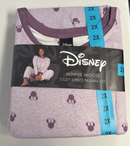 Women's Size 2X Disney Minnie Mouse 2-Piece Jogger Lounge Set Sleepwear Pajamas - Picture 1 of 4