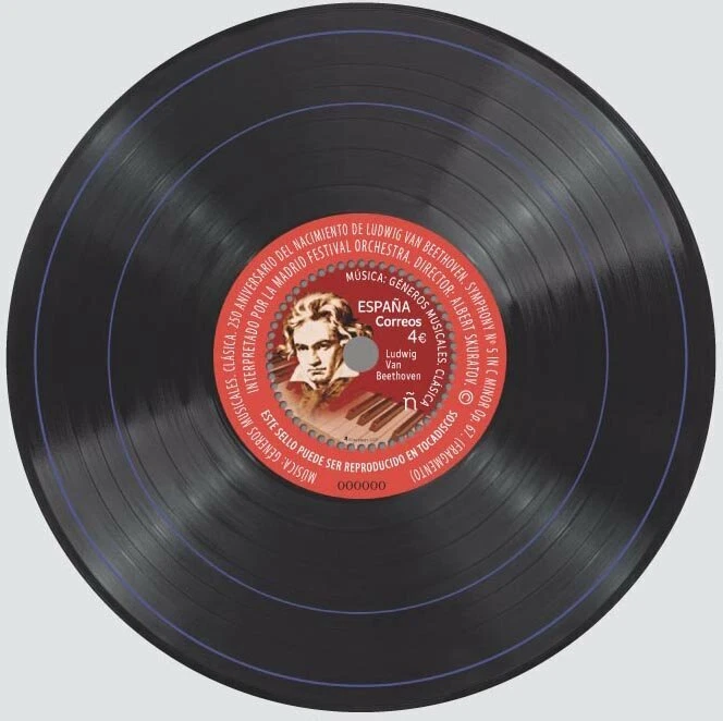 spain 2020 espagne 250th Ann Birth Ludwig van Beethoven 1770 1825 art music ms1v - Image 1 of 1