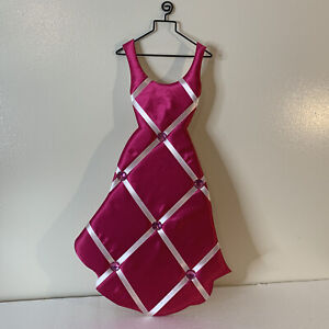 Bulletin Board Dress Shaped Pink on Black Hanger 23.5 inches Decor Fashion 