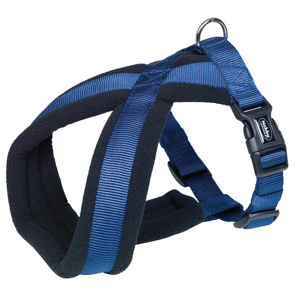 Nobby Komfort Geschirr Classic blau, gepolstert, stufenlos verstellbar, Hund - Bild 1 von 1