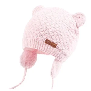 Baby Winter Hat Earflap Cotton Lining Knit Beanie Cap for Toddler Girl Boy 6-... - Picture 1 of 6