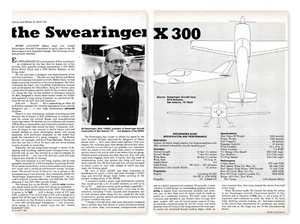 Swearingen SX 300 Aircraft Report 7/28/2024l - Picture 1 of 1