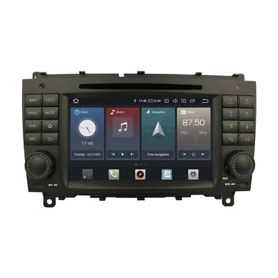 For Mercedes Benz CLK W209 7" Touchscreen Android Car Radio DVD USB Navigation - Image 1 of 4