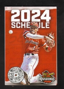 Rochester Red Wings--Horario de bolsillo 2024--ESL Federal Credit Union--Nacionales - Imagen 1 de 2