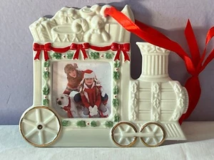 Christmas ornament Lenox holiday train frame PO8085 - Picture 1 of 6