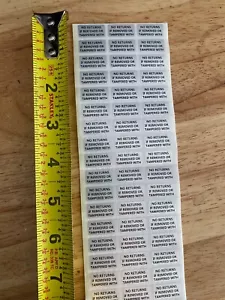 100 adesivo etichetta di sicurezza ologramma CODICE A BARRE nullo garanzia manomissione reso evidente - Foto 1 di 1