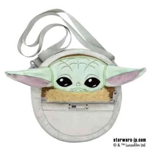 Star Wars Din Grogu The Child Plush Shoulder Bag Pouch Adult Size Japan Limited - Picture 1 of 8