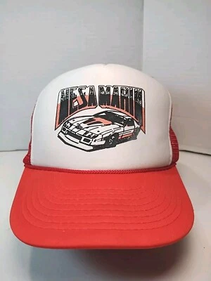 Mesa Marin Raceway Hat Snapback Vintage 1980s Mesh Trucking Cap RARE Defunct VTG - Image 1 of 4