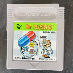 Dr. Mario Nintendo Game Boy 1990 DMG-VUA Japanese Version Puzzle Retro Games - Picture 1 of 24