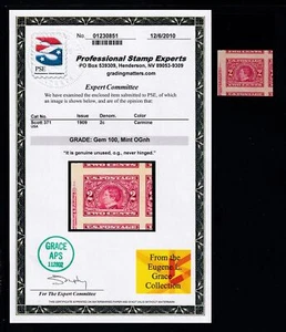 1909 Sc 371 Alaska Yukon MNH PSE cert grade 100 Grace Collection SMQ $225 - Picture 1 of 1