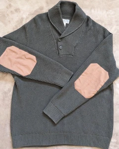 Maglione uomo Duluth Trading verde maglia pesante lana cotone pullover grande - Foto 1 di 5