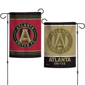Atlanta United Flag 12x18 Garden Style 2 Sided Special Order - Picture 1 of 1