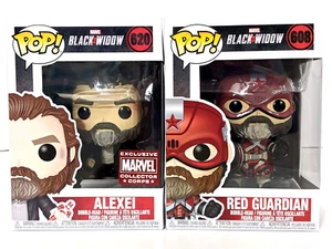 New Funko Black Widow Alexei 620 Marvel Collector Corps + Red Guardian 608 - Picture 1 of 6