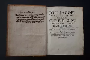 2 Libri: Valentini, De arte gymnastica 1746, Waldschmidt, Operum, Tomo II, 1717 - Foto 1 di 22