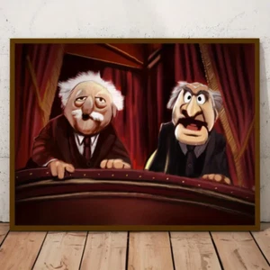 STATLER and WALDORF - Cranky Hecklers - Muppet Show Print 21cm x 30cm Free Post - Picture 1 of 6