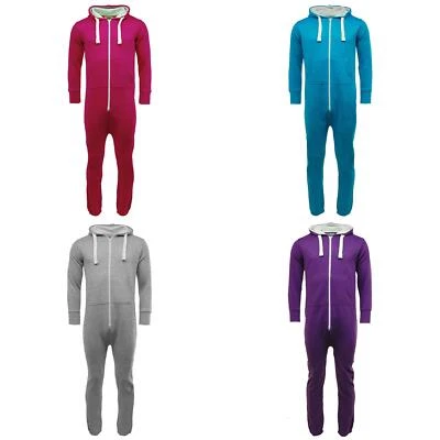 Unisex Erwachsene schlicht 1Strampler1 | Herren Damen All in One Loungewear Overall - Bild 1 von 4
