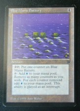 BLUE MANA BATTERY : MTG : LEGENDS : 1994 : VERY GOOD : SEE PHOTO'S