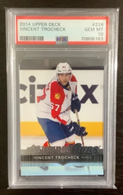 2014 Upper Deck Vincent Trocheck Young Guns #226 PSA 10 - Image 1 of 2