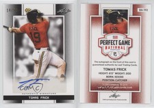 2019 Leaf Perfect Game National Showcase Black /50 Tomas Frick #BA-TF2 Auto